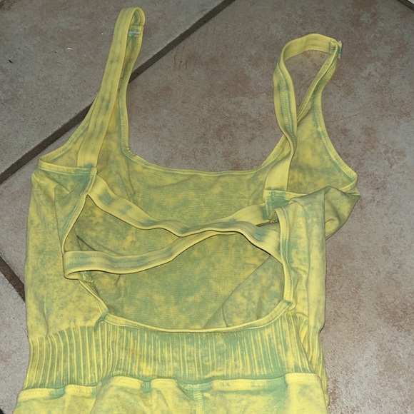 Free people Rare good karma pineapple mineral wash onesie xs/s - Picture 2 of 3